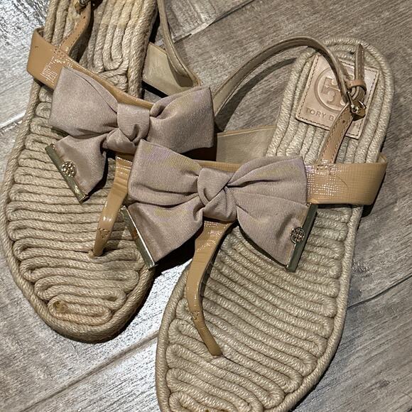 TORY BURCH Flat Thong Sandals 8 - Picture 6 of 7
